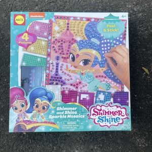 Nickelodeon Shimmer and Shine Sparkle Mosaics Craft Kit Alex NEW Shed